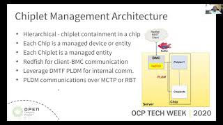 ocp 2020 tech week: managing chiplet-based devices: requirements and challenges