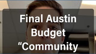 Final Austin Fy27 Budget community Conversation Scheduled For Wednesday Night