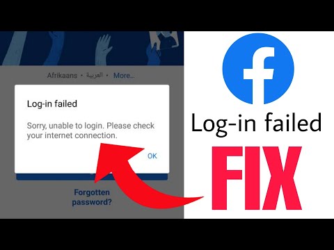 How to fix Sorry Unable to Login Please Check Your Internet Connection Facebook problem