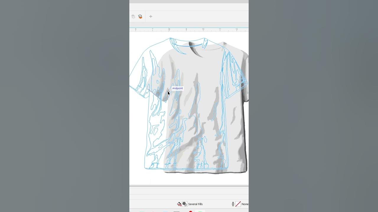 T Shirt Mockup Design in CorelDRAW for Beginners|CorelDRAW Tutorial|#shorts #youtubeshorts #trending
