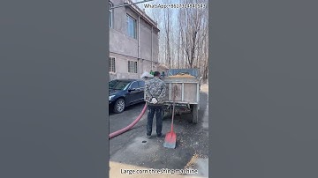 Efficient Corn Threshing: Witness Our Large Corn Threshing Machine in Action! 🌽