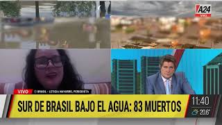 🔴 Escenario de guerra: el sur de Brasil en medio de la peor inundación de su historia