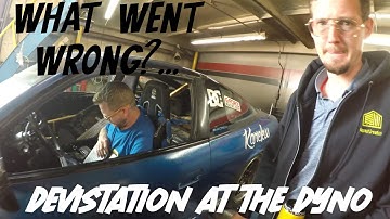 Stress at the dyno. What went wrong with his 2JZ 240sx?