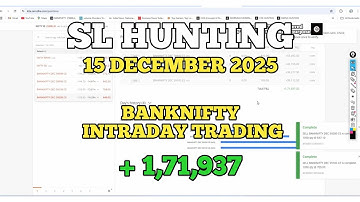 Banknifty SL HUNTING Trade | 15 DEC 2025
