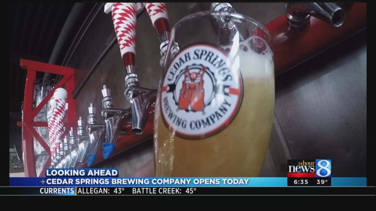Cedar Springs Brewing Co. opens Friday YouTube