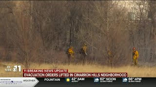 WATCH: Evacuation orders lifted in Cimarron Hills neighborhood