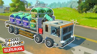 Scrap Mechanic Survival #18 - Chế Tạo Xe Tải 4 Chân Dùng Để Chở Trái Cây