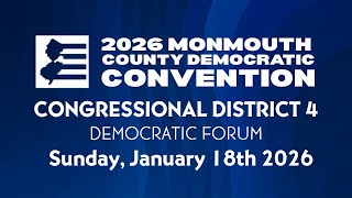 [MONMOUTH CONVENTION 2026] CD-4 FORUM 1.18.26