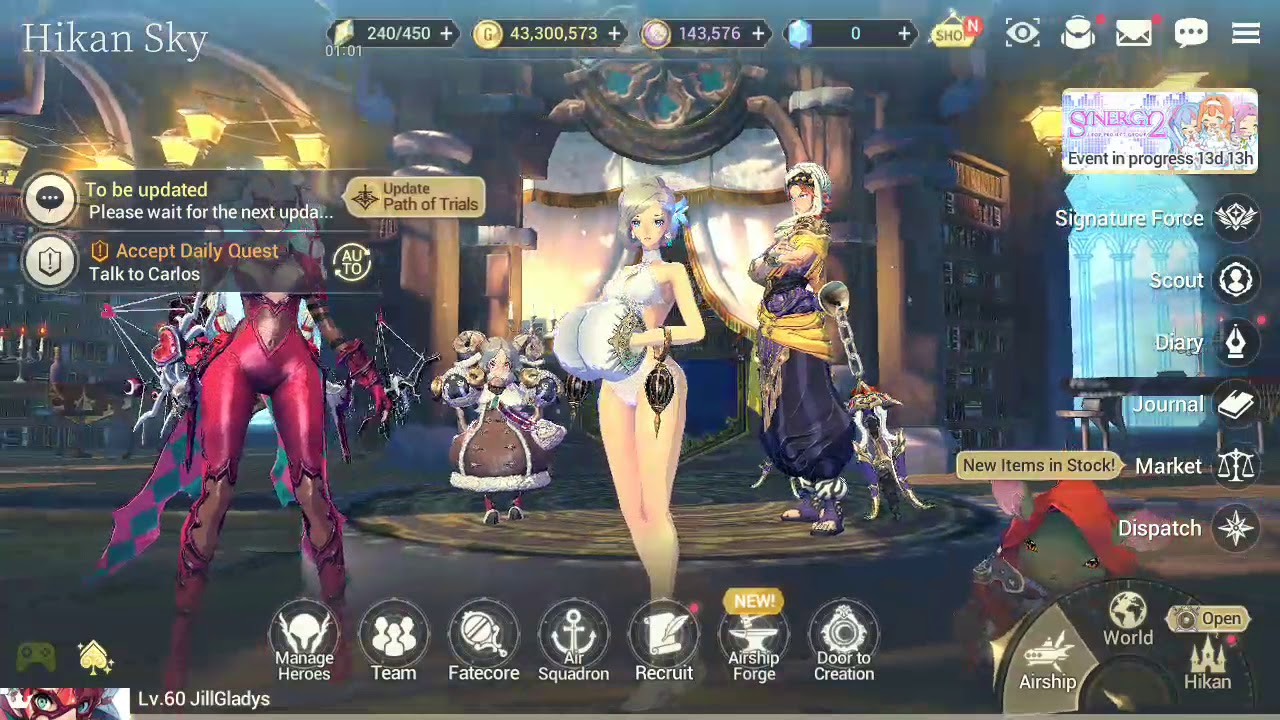 Exos heroes F2P player FC April banner pull