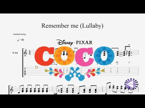 【Guitar】Remember Me (Coco Disney.Pixar) Lullaby vers. ギターtab譜 by NipponTAB