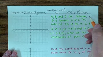 Dividing a segment given part of the segment and a part to whole ratio