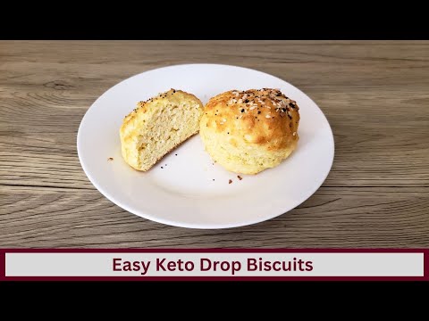The Best Easiest Keto Drop Bread Biscuits Using Bamboo Fiber or Oat Fiber (Nut Free and Gluten Free)