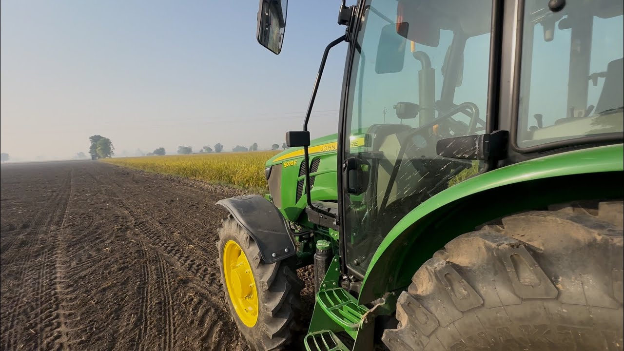 ਅੱਜ ਫੇਰੇ 15cultivator 5075 ਨਾਲੇ ਬੀਜੇ 🥔🥔 ਆਲੂ॥Farmtrac ਤੇ John Deere Rotavator ਤੇ॥