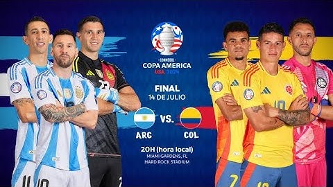 Argentina 1 x O Colômbia Final Copa América 2024 _ JOGO COMPLETO