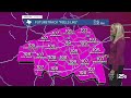 A front brings relief Friday with cooler temps and a bit of rain