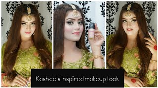 Kashee's Inspired mehndi makeup look #Kasheeslook #bestbase #Sumbalkhan #Alizeshah #foryopage screenshot 1