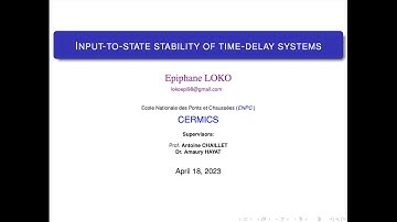 Épiphane Loko: Input-to-state stability of time-delay systems