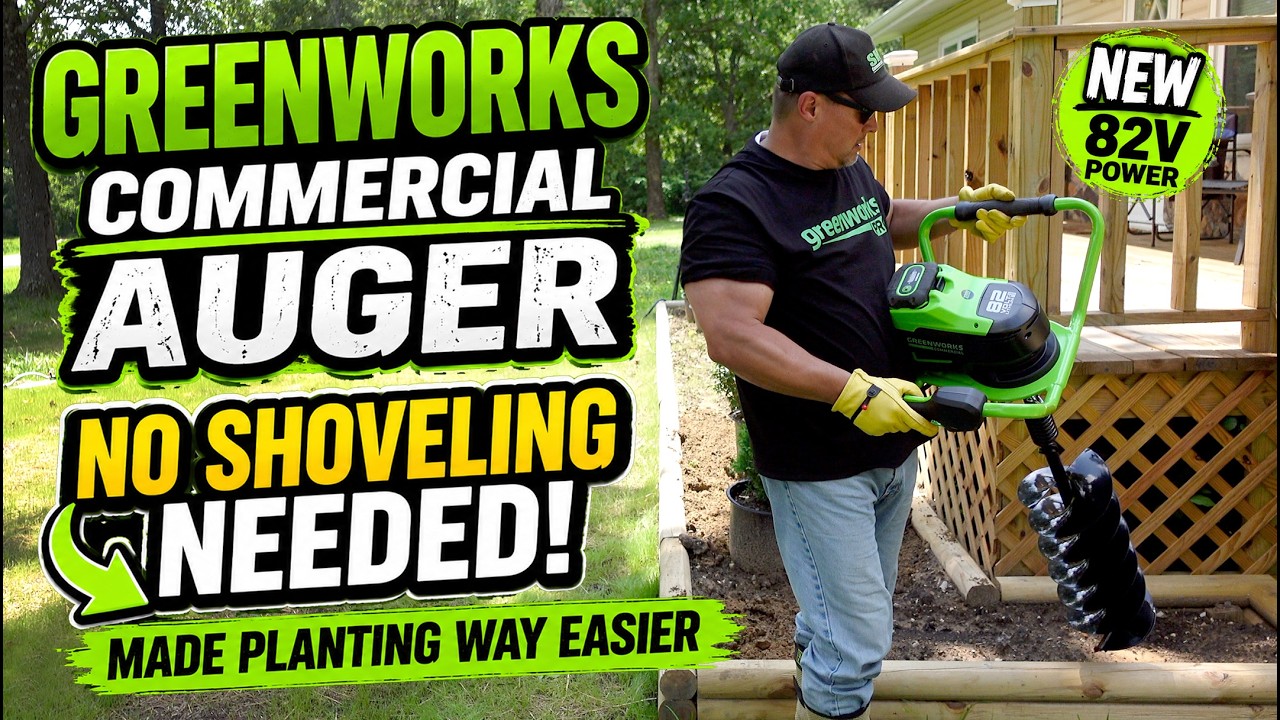 Greenworks Commercial 82V Auger, No Shovel Needed for This