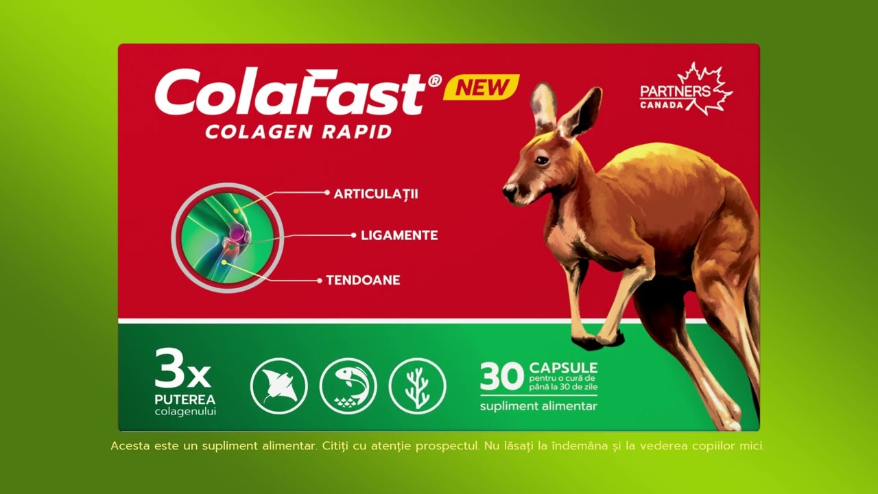 PR ColaFast Colagen Rapid - 3X PUTEREA COLAGENULUI pentru articulatii, tendoane si ligamente