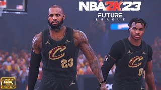 LeBron and Bronny Cleveland Home Debut! | NBA 2K23 Future League Mode | Lakers vs. Cavs