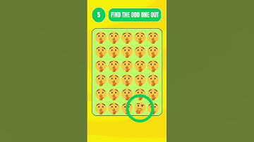 Odd emoji challenge medium level | Spot the odd one out #Findemoji #SpotTheOddOne #brainteasers