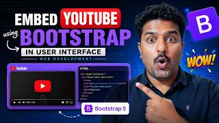 Embed YouTube Video Using Bootstrap 5 | User Interface Tutorial|Create a YouTube Video Embed Layout