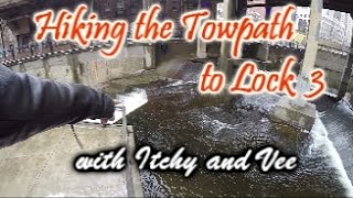 Hiking the Towpath to Lock 3 in Dowtown Akron