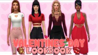 VALENTINES DAY LOOKBOOK   CC LIST ❤️| MACHINIMA  | The Sims 4