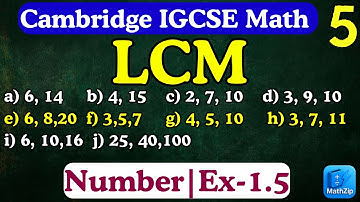 HCF | Exercise 1.5 Questions Solved | Cambridge IGCSE Mathematics Core & Extended | Ep-05