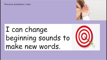 Initial Phoneme Substitution U7W3