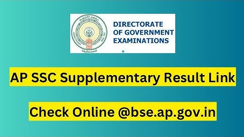 AP 10th class supplementary result 2023