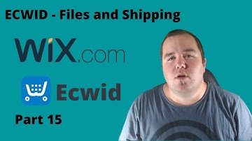 ECWID - Files and Shipping | Build an eCommerce website using Wix | Wix ecommerce | part 15
