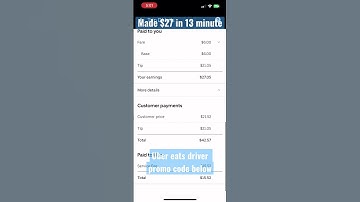 Uber eats driver promo code $27 in 13min