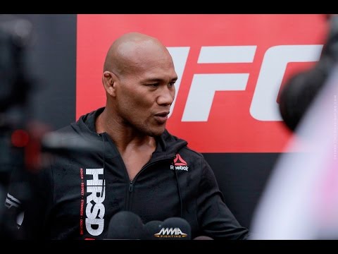 Jacare Souza UFC on FOX 24 Open Workout Scrum - MMA Fighting