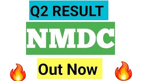 NMDC Q2 RESULT UPDATE TODAY. NMDC latest news 