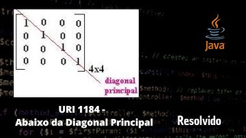 Aprenda a calcular a diagonal inferior de matrizes em Java - URI 1184 - Beecrowd
