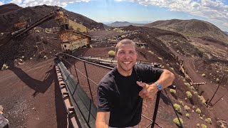 I went down a lava tube and explored an abandoned mine in the middle of the desert