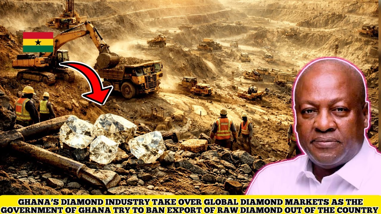 Алмазная промышленность Ганы выходит на мировой уровень, поскольку правительство берет под контро...