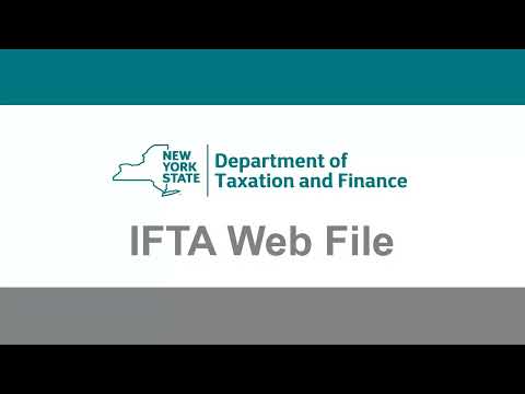 IFTA Web File Demonstration