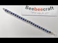 🐝 Lapis Lazuli Gemstones Beading Bracelet  #beebeecraft #beading #beadingtutorial @beebeecraft