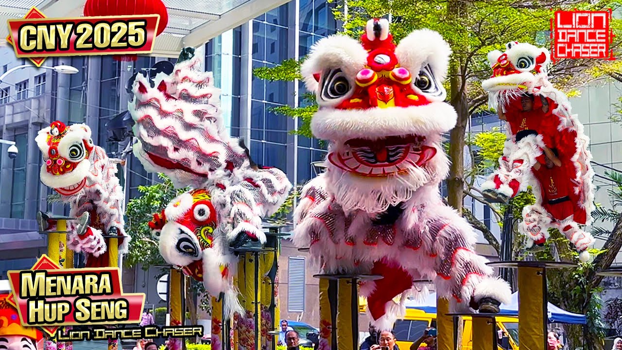 CNY 2025 | Acrobatic Lion Dance | LDCR 龙的传人 | Menara Hap Seng 2 | 新年特备 高桩萌狮 难度高桩 精彩绝伦 叹为观止 逗乐群众 拋礼送柑