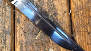 Как сделать долы на ноже самый простой способ