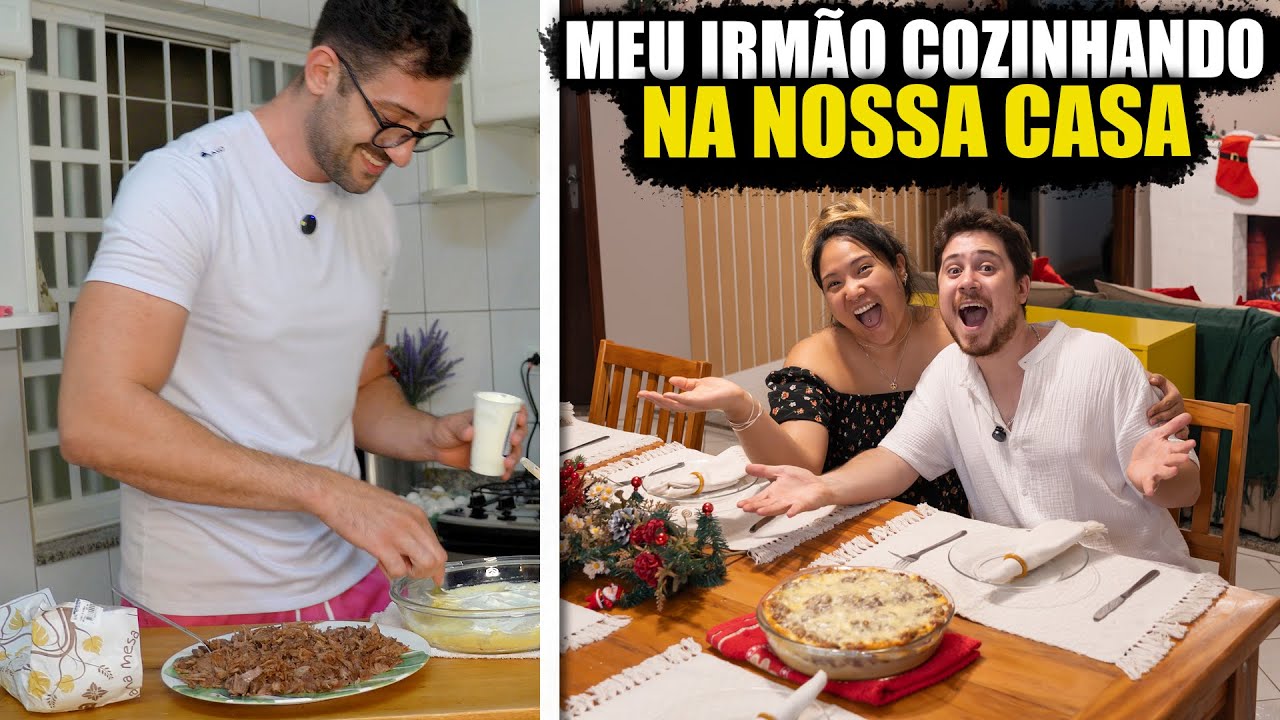 MEU IRMÃO COZINHOU PELA PRIMEIRA VEZ NA NOSSA CASA | Jeru e Cheru