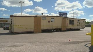 Mobile home dumped in middle of San Antonio shopping center; owner identified