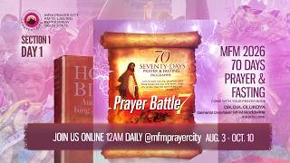 DAY 1 OF 2026 MFM 70 DAYS PRAYERS || DELIVERANCE OF THE BLOOD || 02-08-2026 || PRAYER CITY