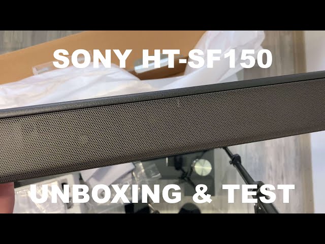 Sony HT-SF150 2-Kanal Soundbar (Verbindung YouTube und Test über Unboxing | Schwarz HDMI, | - Bluetooth USB)