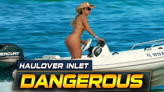 SERIOUS MISTAKE AND GOES OVERBOARD AT HAULOVER INLET !! BOAT ZONE