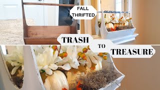 UPCYCLING THRIFT STORE HOME DECOR FOR FALL \ TRASH TO TREASURE THRIFT STORE MAKEOVER
