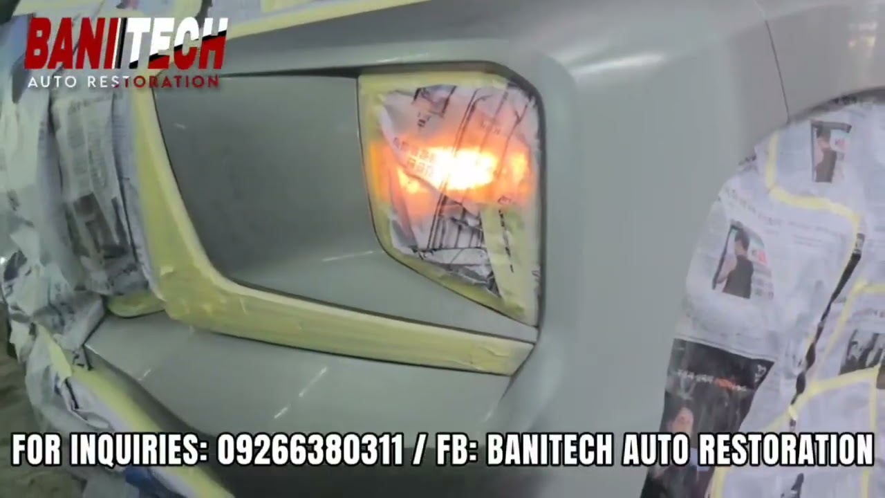 MITSUBISHI MONTERO BUMPER REPAINT