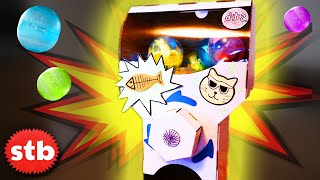 Making a Gachapon Capsule Machine Out of Cardboard